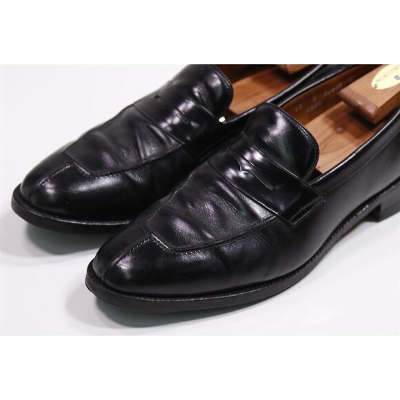 Allen Edmonds Glasgow Black Leather Penny Loafers 13 D - Picture 3 of 11